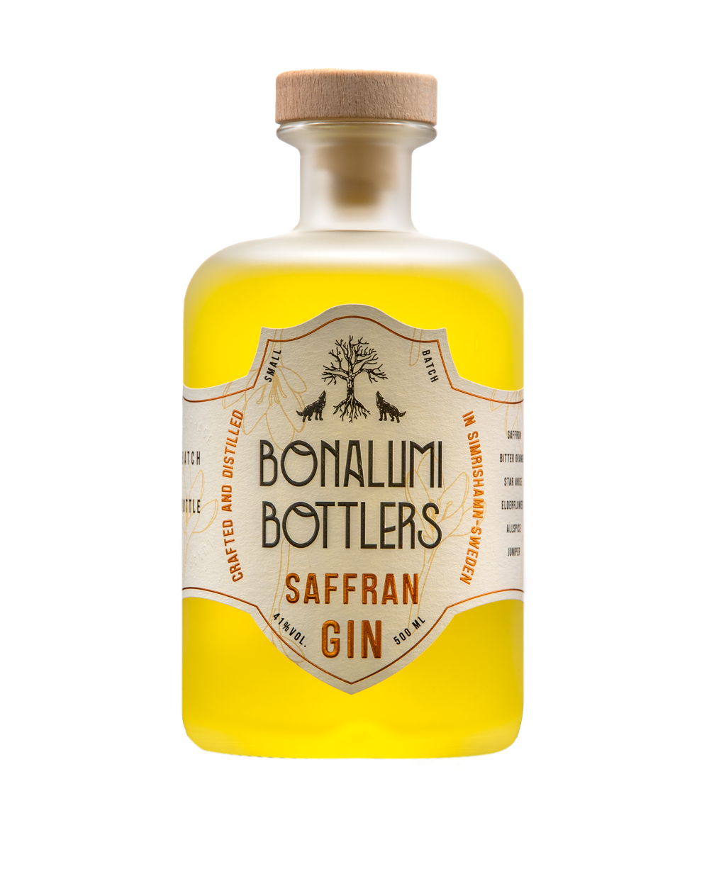 Bonalumi Saffran Gin 41.0% 0.5L, Spirits