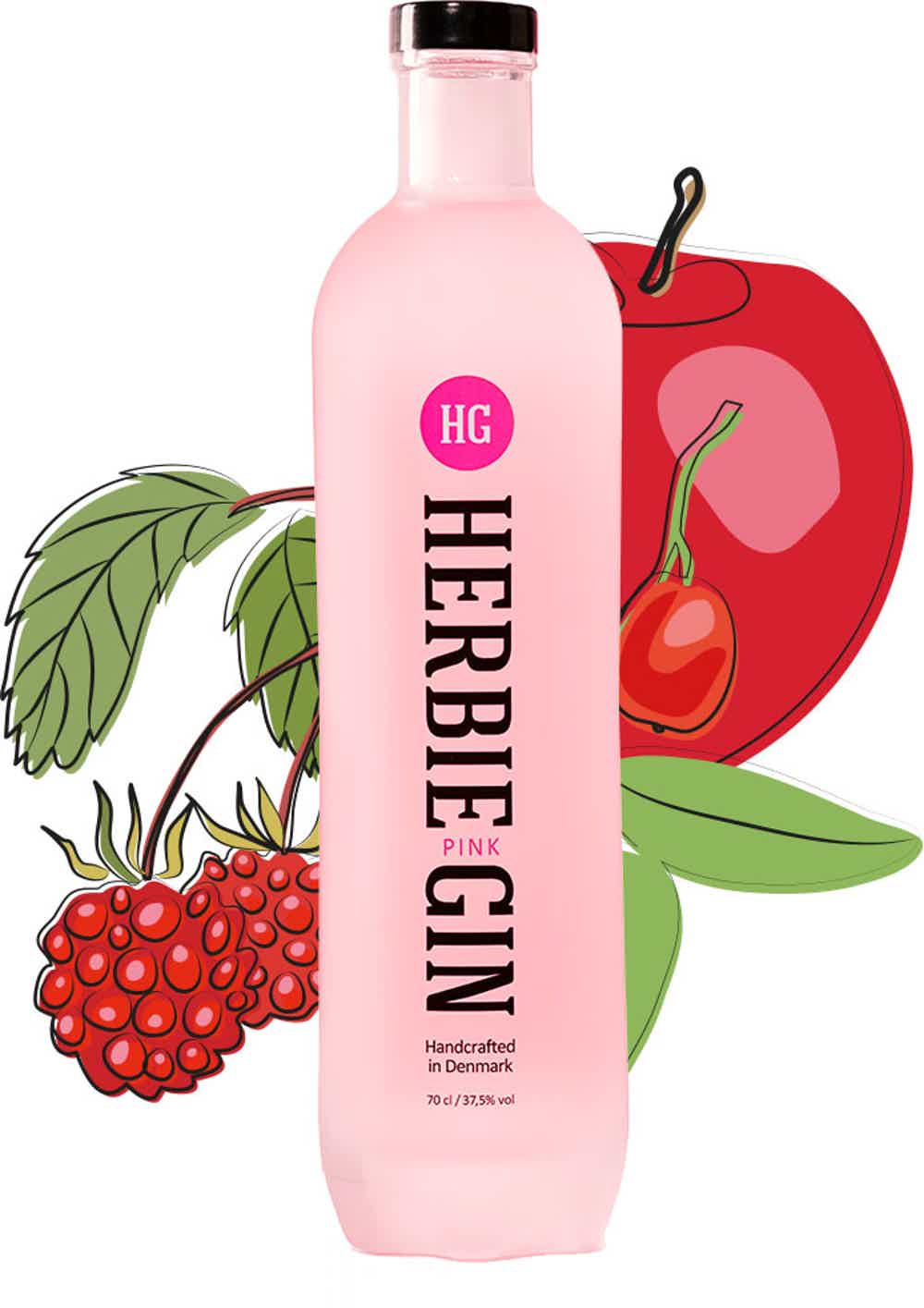 Herbie Pink Gin 37.5% 0.7L, Spirits