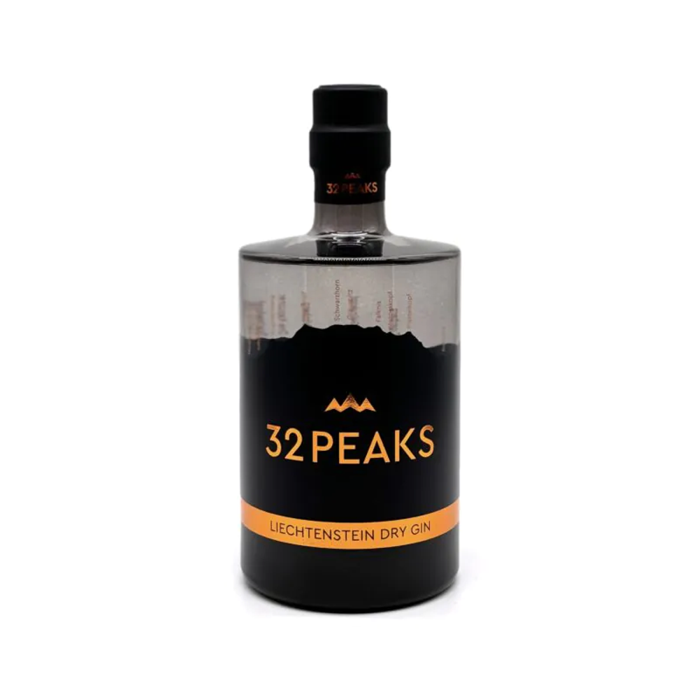 32PEAKS Dry Gin aus Liechtenstein 43.0% 0.5L, Spirits