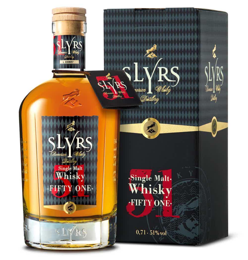 SLYRS Single Malt Whisky Fifty One 51% vol. 51.0% 0.7L, Spirits