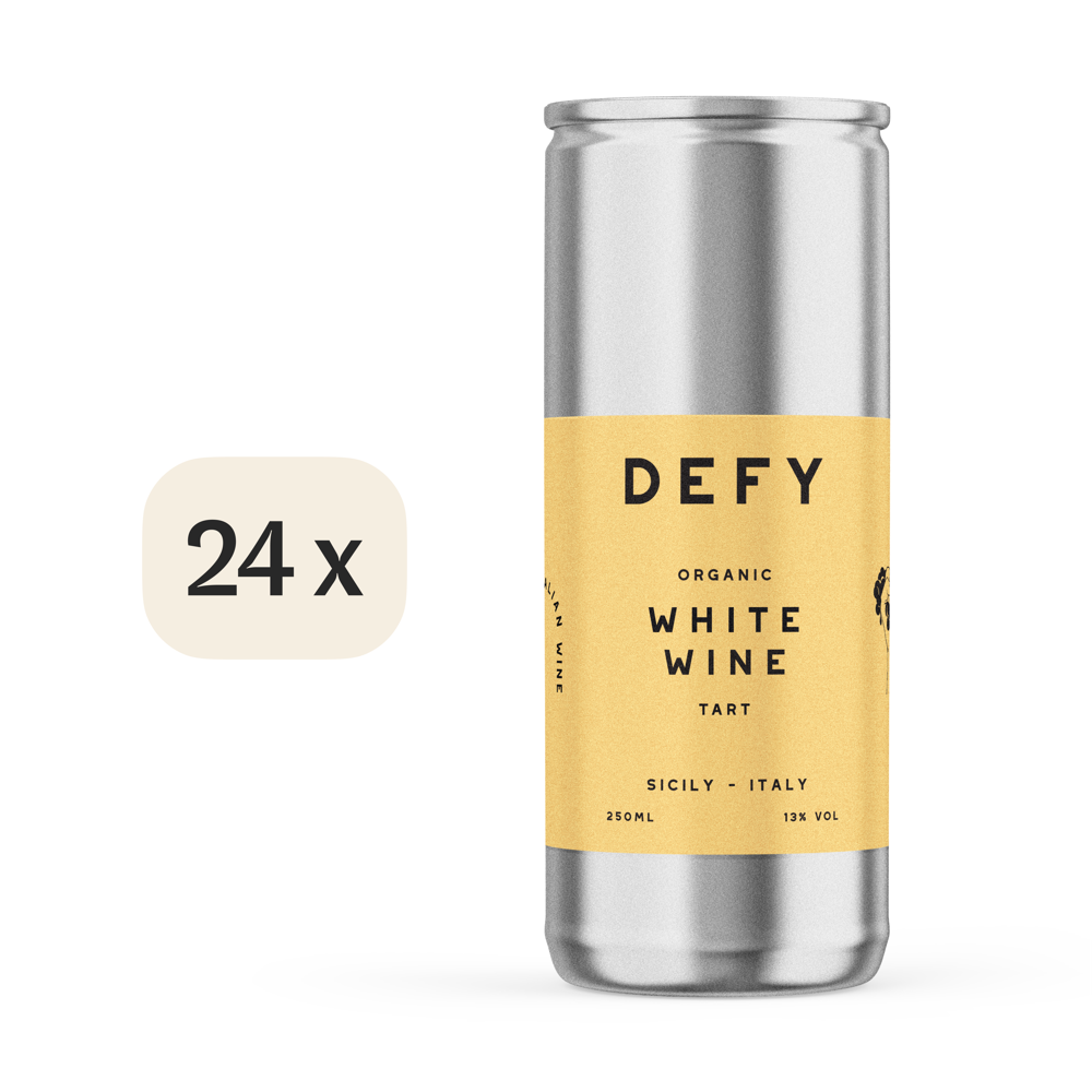 ORGANIC ITALIAN WHITE WINE 24 Pack: DEFY Organic Italien White Wine