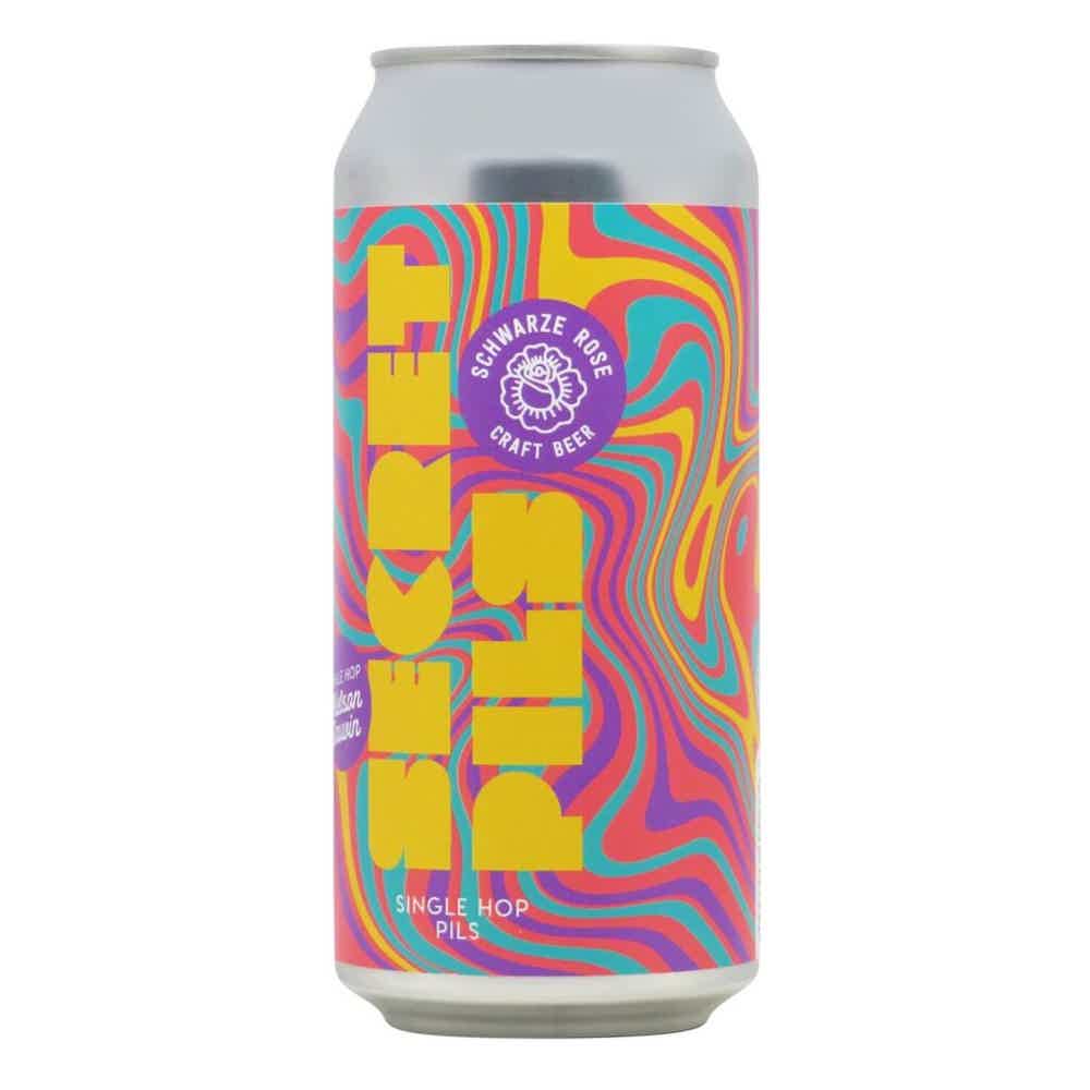 Schwarze Rose Secret Pils Single Hop Pils 0,44l 5.0% 0.44L, Beer