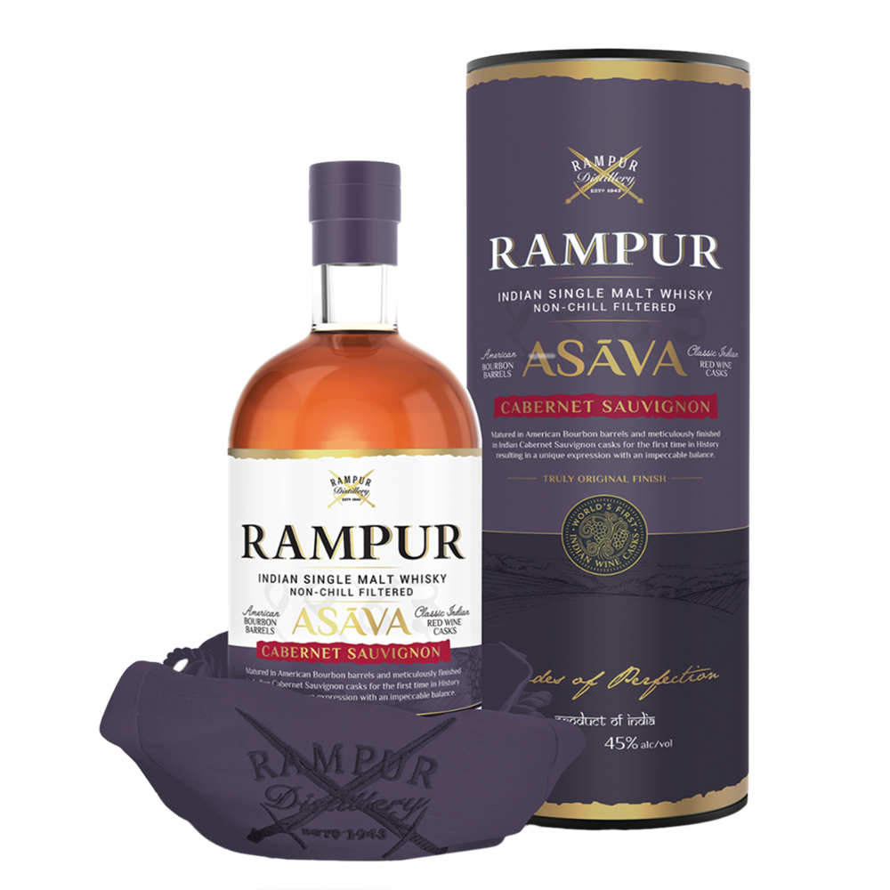 Rampur ASAVA Indian Single Malt Whisky 45.0% 0.7L, Spirits