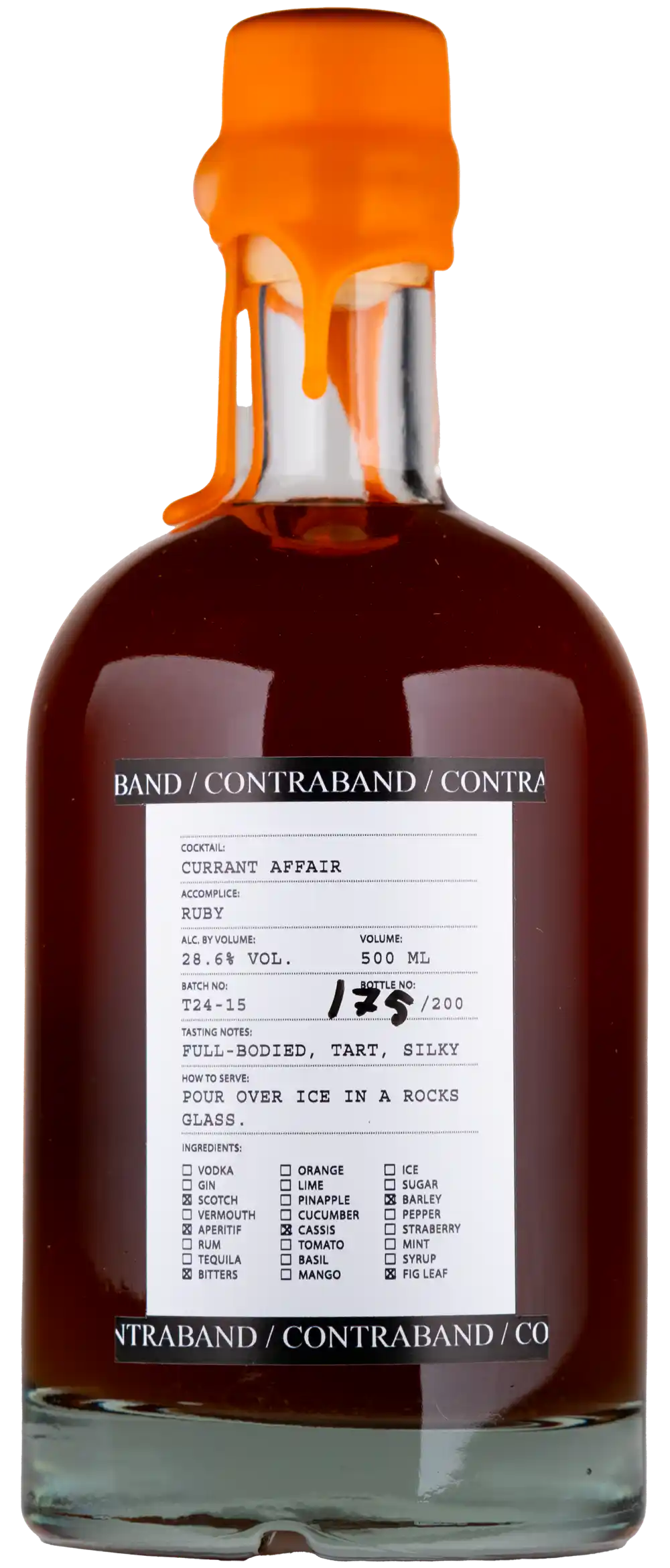Contraband x Ruby Currant Affair 28.6% 0.5L, Spirits