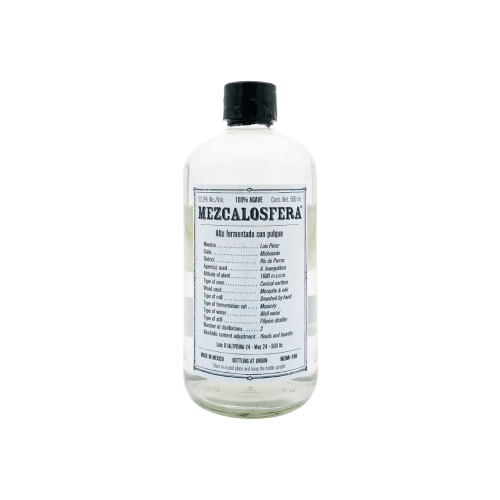 MEZCALOSFERA ALTO CON PULQUE | 500ML 52.2% 0.5L, Spirits
