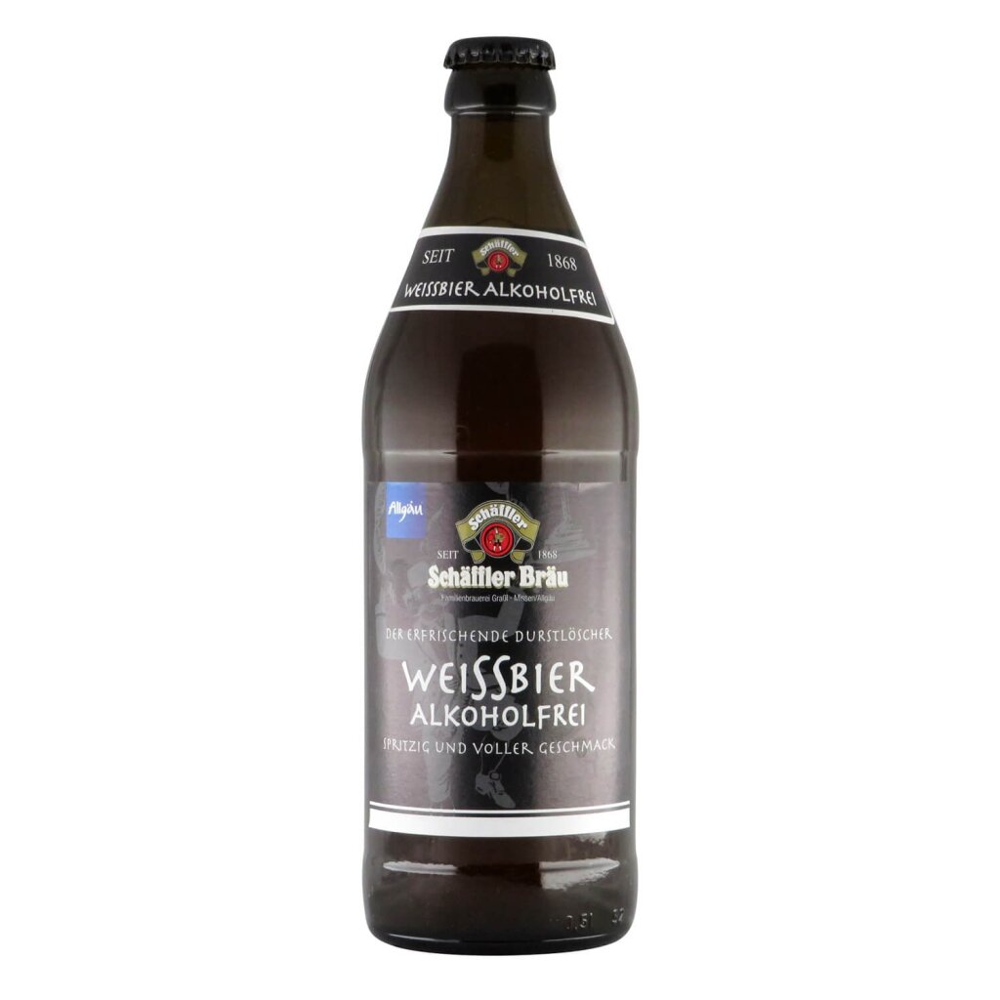 Schäffler Bräu Weissbier Alkoholfrei 0,5l 0.3% 0.5L, Beer