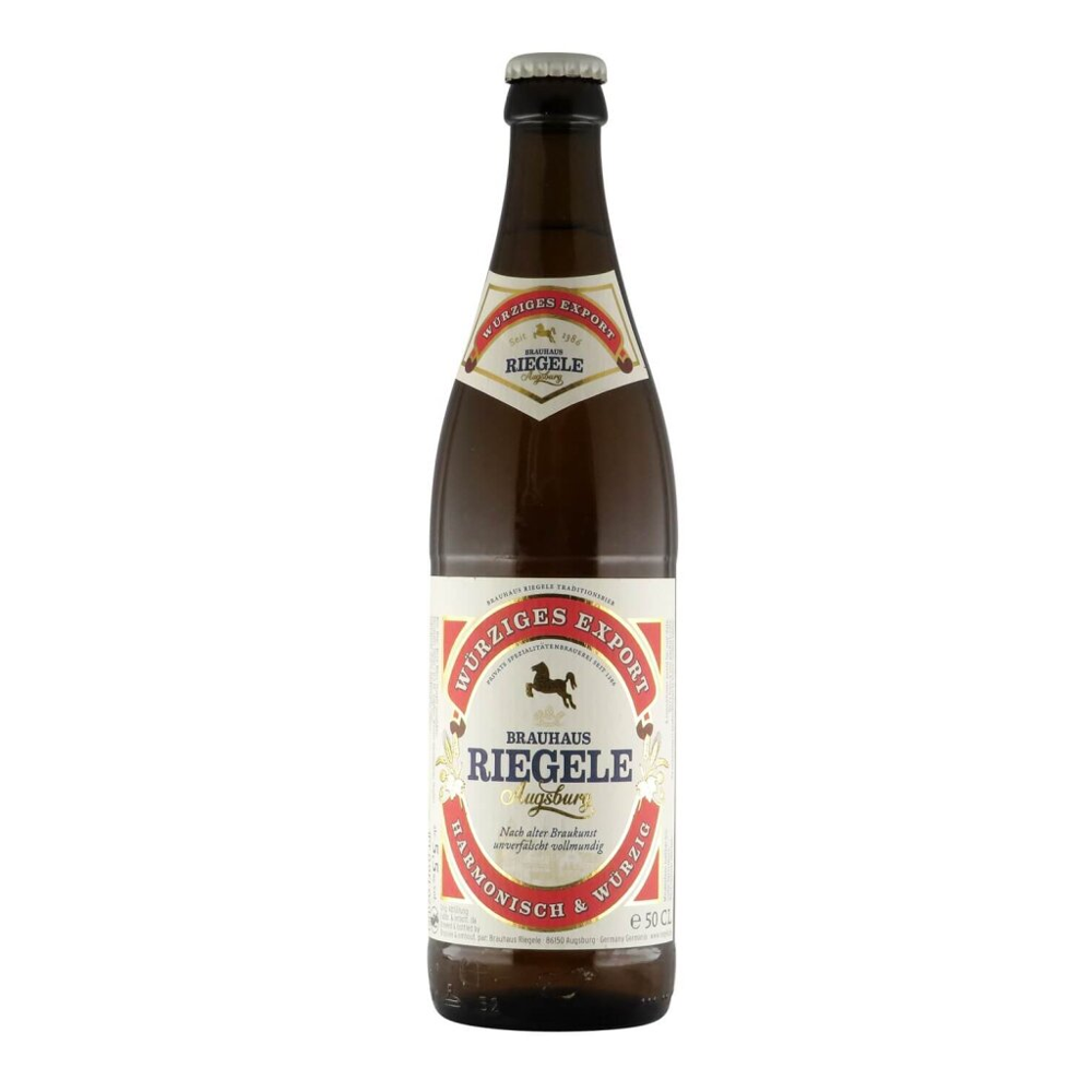 Riegele Würziges Export 0,5l 5.5% 0.5L, Beer