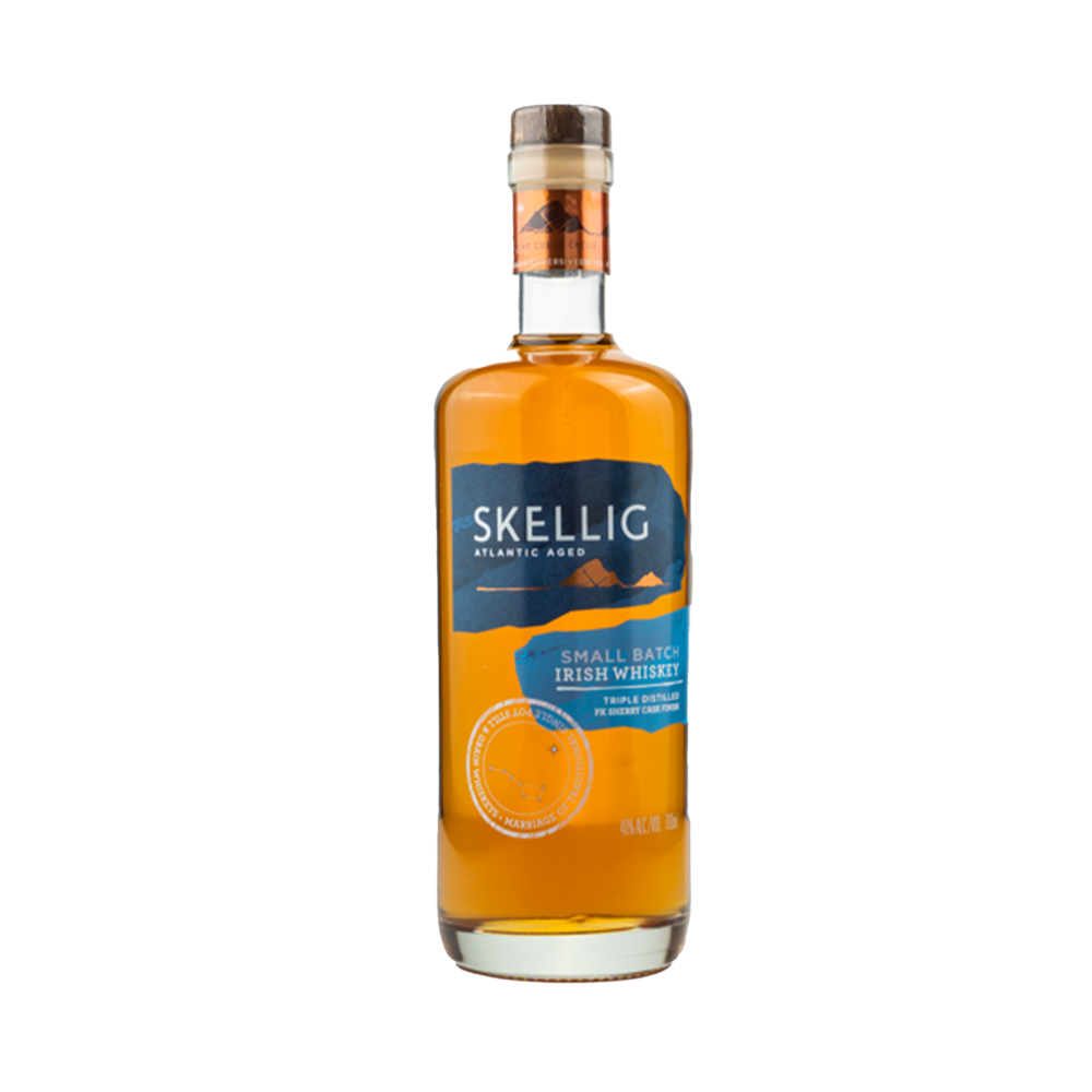 SKELLIG SMALL BATCH IRISH WHISKEY PX SHERRY CASK FINISH 40.0% 0.7L, Spirits