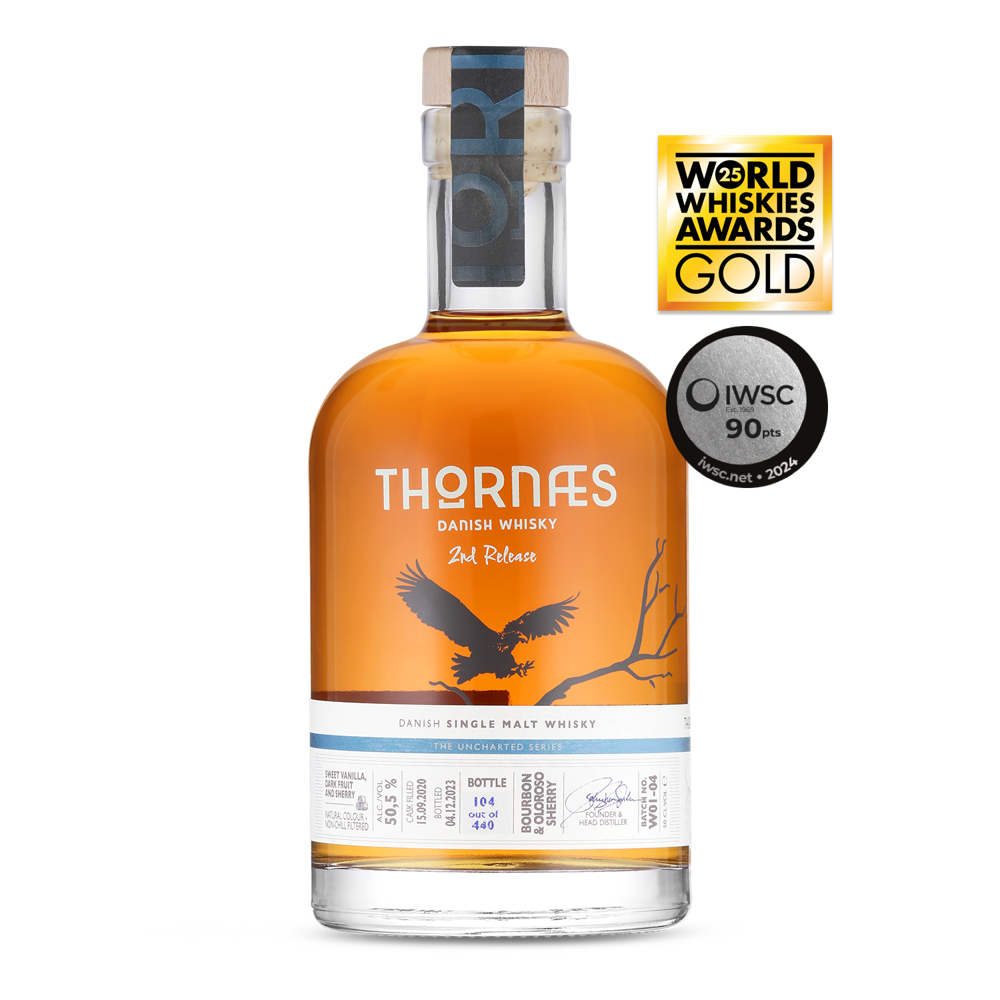 Thornæs Danish Whisky: Single Malt - 2nd Release 50.5% 0.5L, Spirits