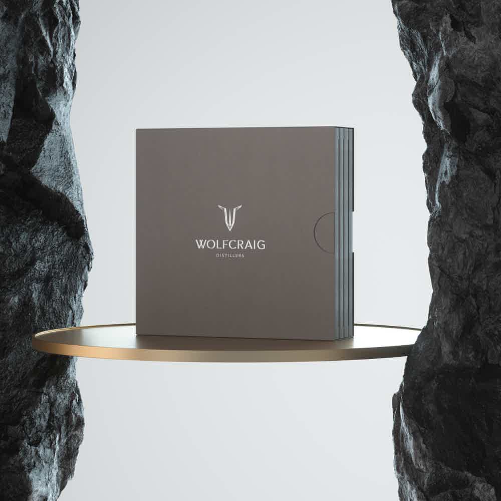 Wolfcraig Luxury Collection: Wolfcraig 35 Year Old Blended Grain Pouch, Wolfcraig 14YO Blend Pouch, Wolfcraig Gin Pouch, Wolfcraig 30 Year Old Premium Blend Pouch