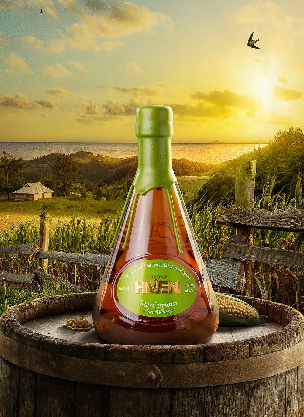 Spirit of Hven MerCurious Corn Whisky 45.6% 0.5L, Spirits
