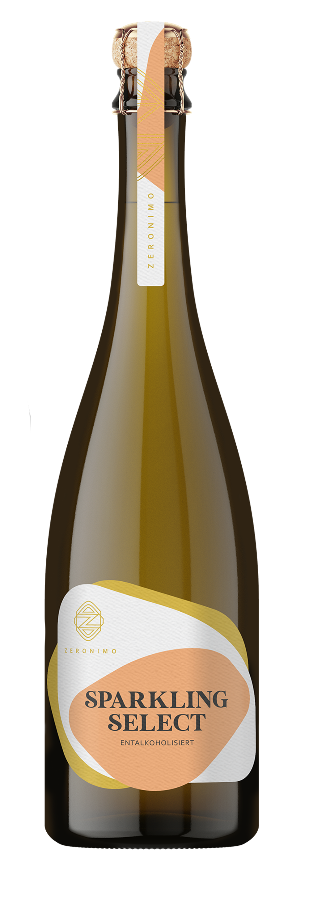 Zeronimo Sparkling Select White 0.3% 0.75L, Wine
