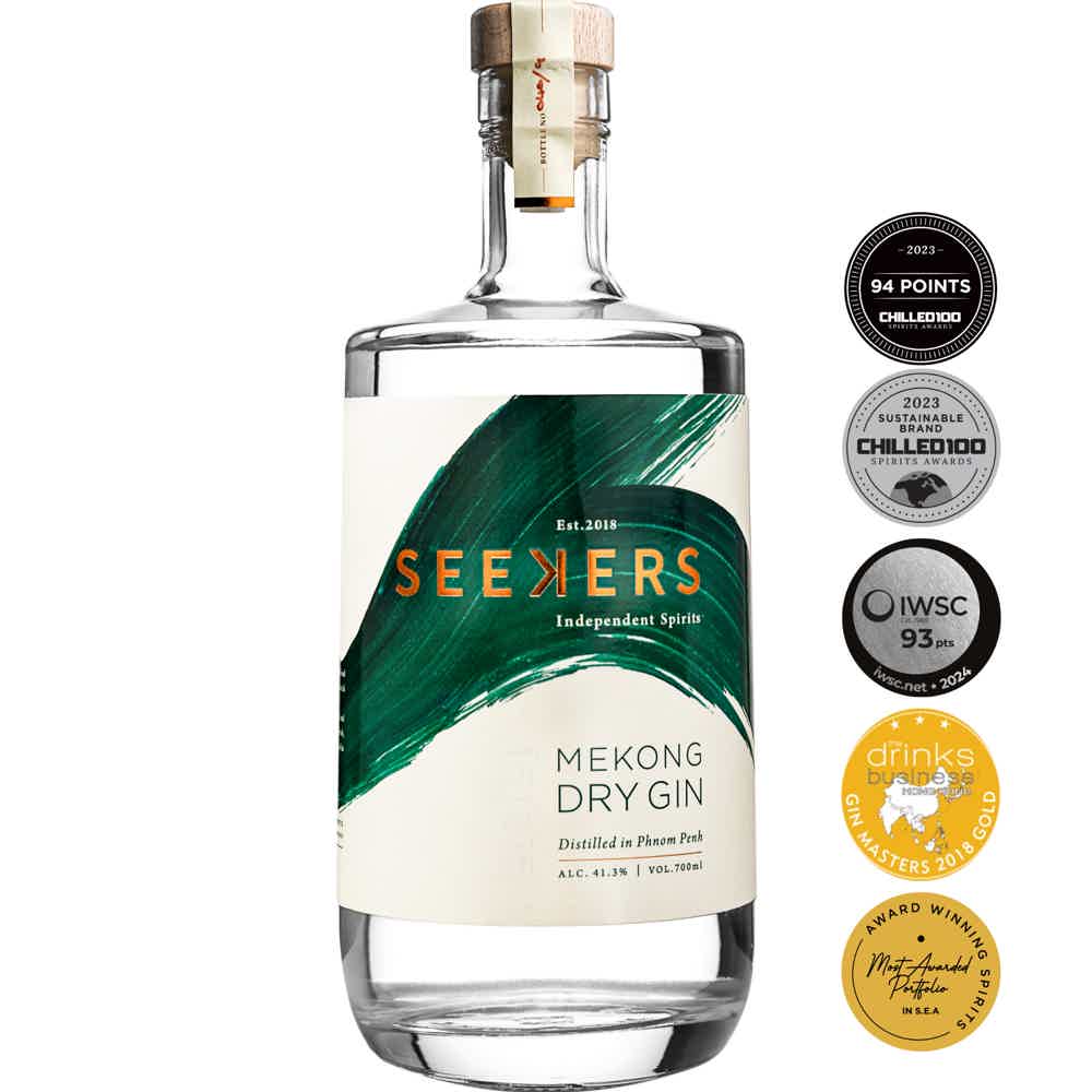 SEEKERS MEKONG DRY GIN 41.3% 0.7L, Spirits