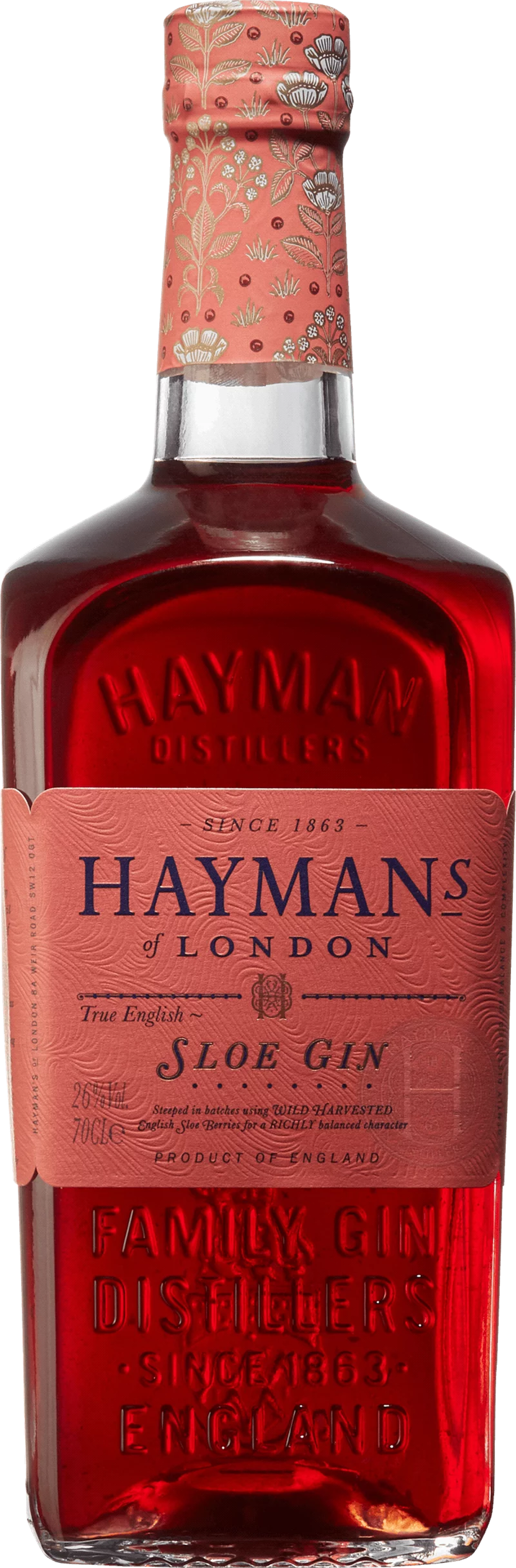 Hayman's Sloe Gin 26.0% 0.7L, Spirits