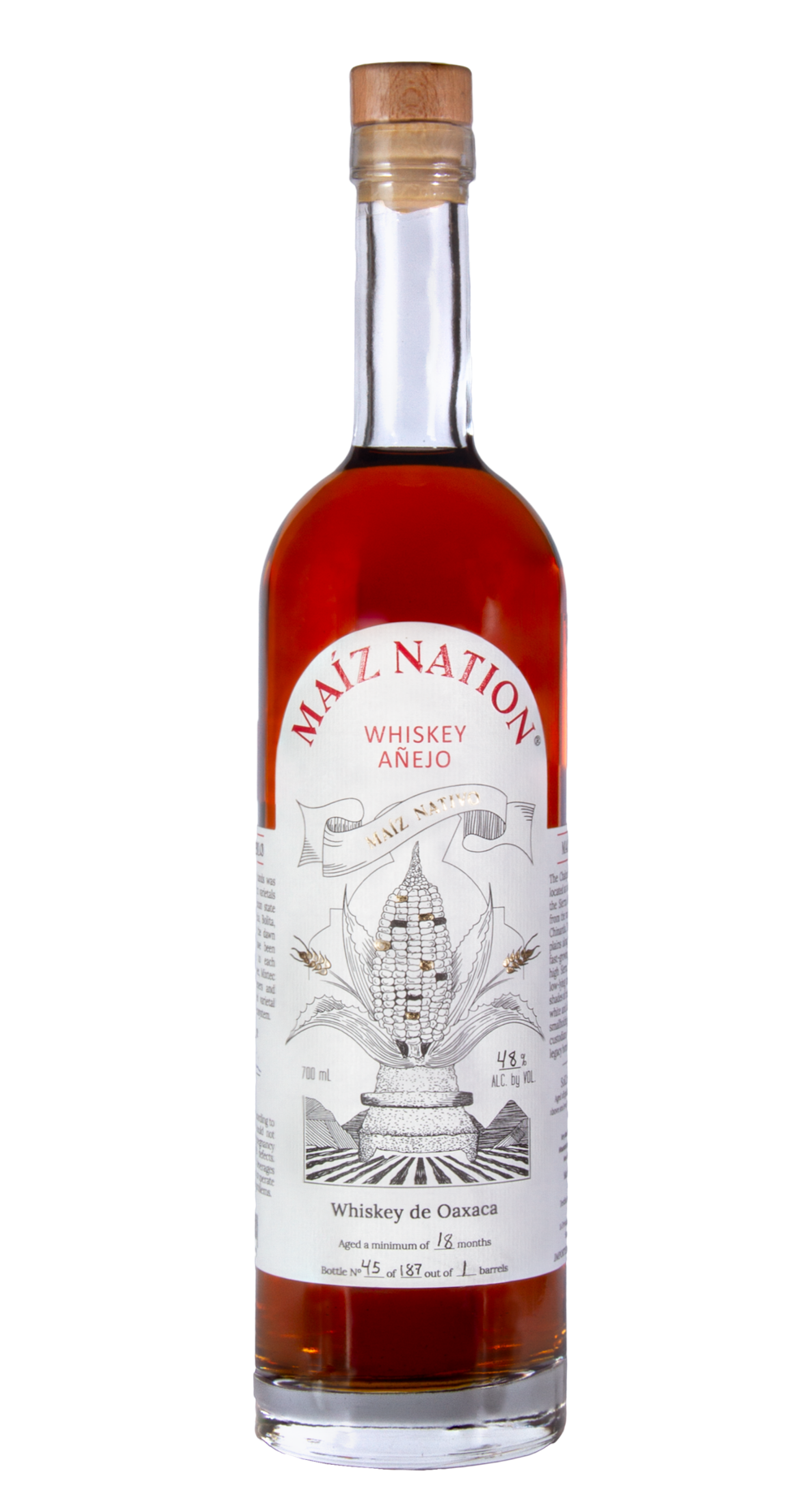 Maiz Nation Whiskey Nativo Añejo 48.0% 0.7L, Spirits