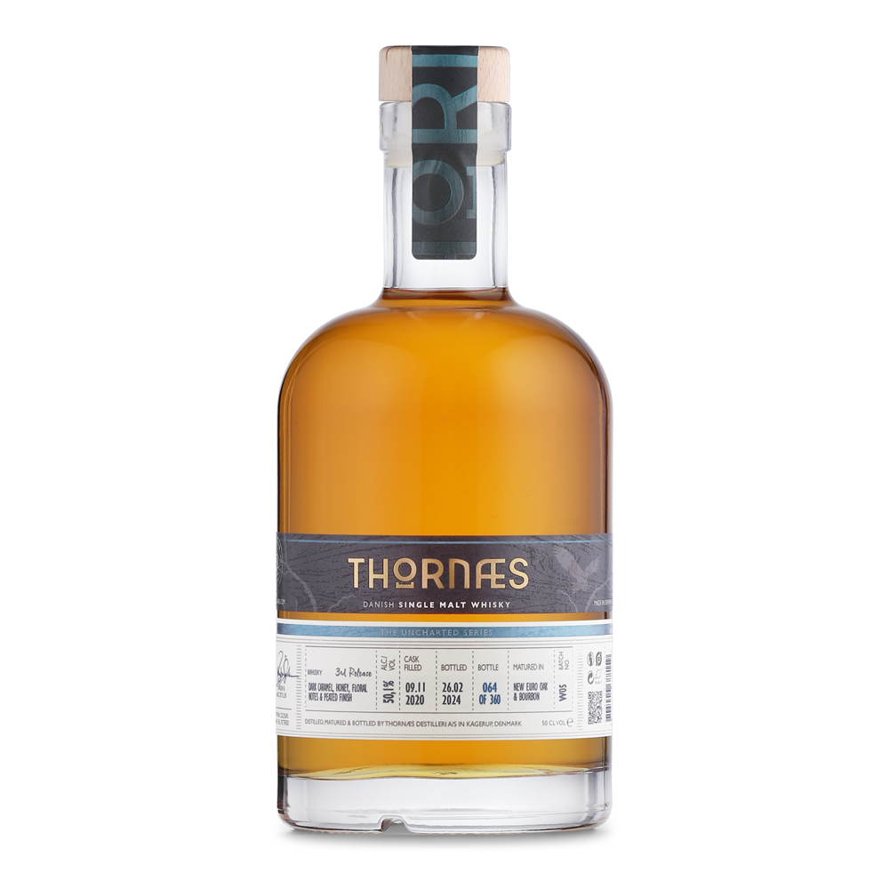 Thornæs Danish Single Malt Whisky - 3rd Release - Peated 50.1% 0.5L, Spirits
