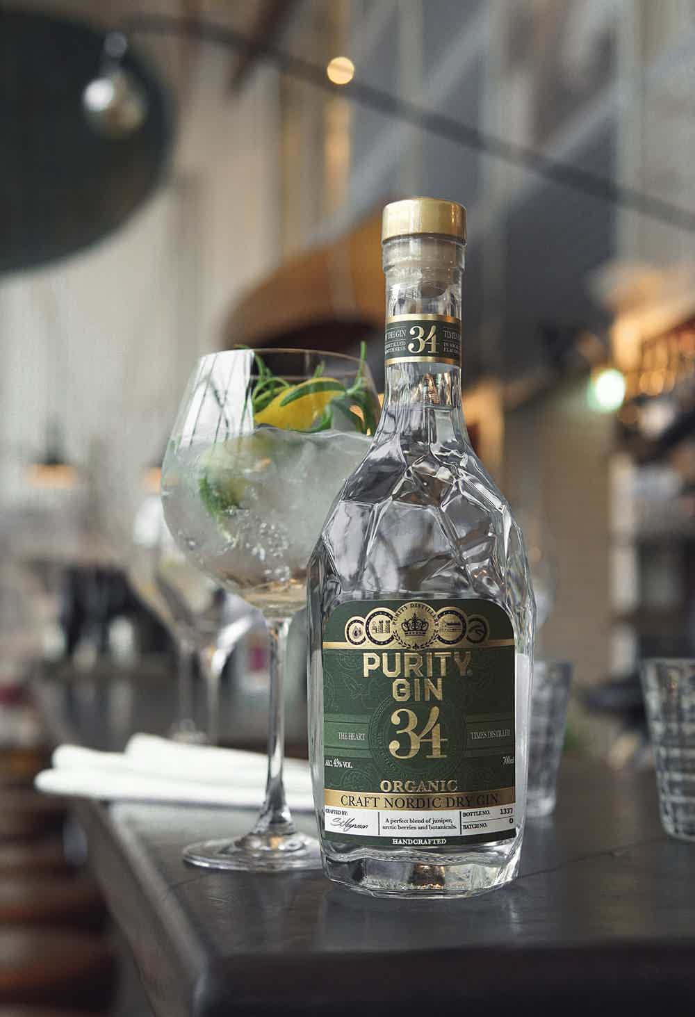 Purity London Dry Organic 34 Gin 700 ml 43.0% 0.7L, Spirits