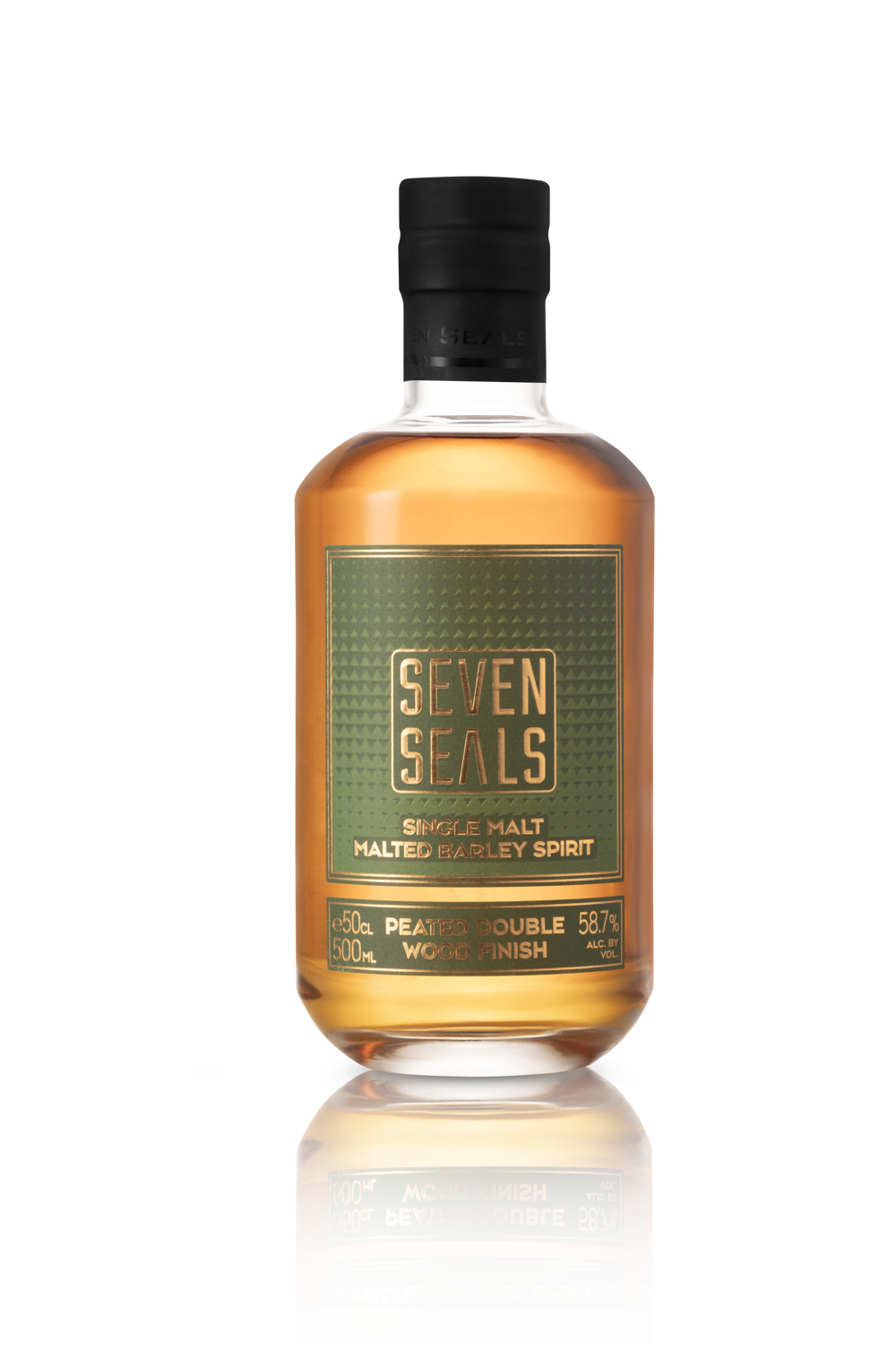 Seven Seals Peated Double Wood Finish 58.7% 0.5L, Spirits