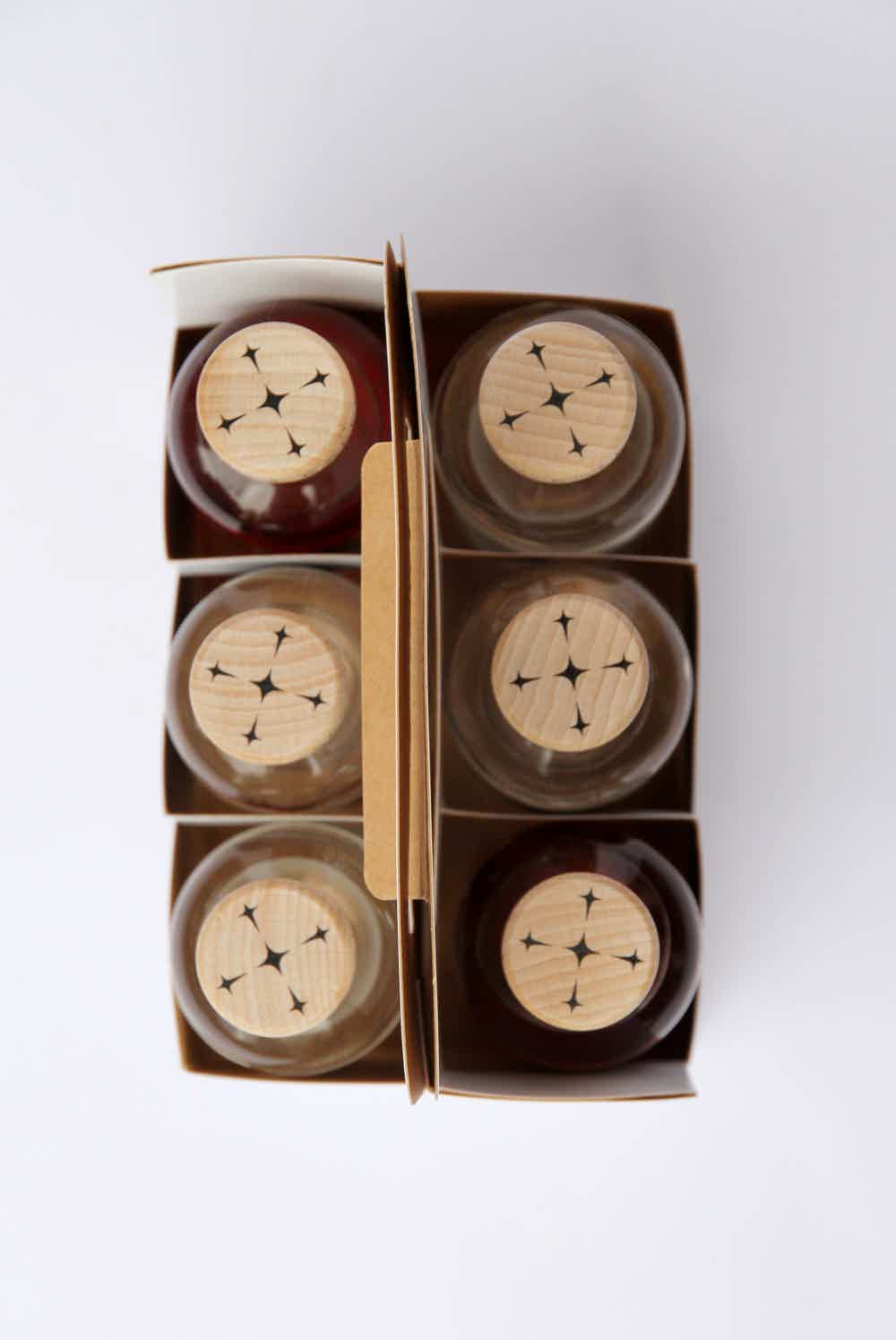 Kalevala Gin Six Pack: Kalevala London Dry Gin (0,1L), Kalevala Ruby Gin (0,1L), Kalevala Blue Label Gin (0,1L)
