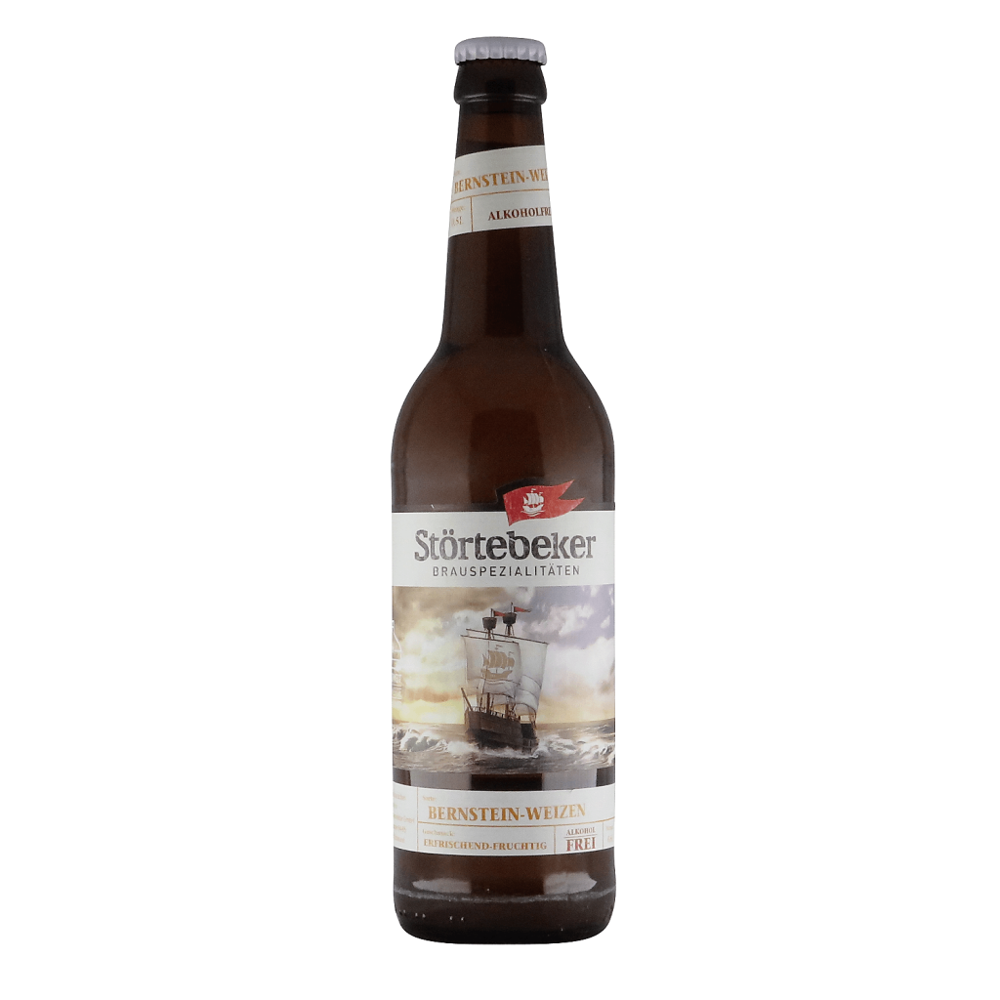 Störtebeker BIO Bernstein Weizen alkoholfrei 0,5l 0.5% 0.5L, Beer