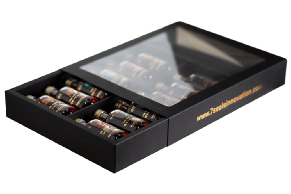 Seven Seals Tasting- Box Zodiac 12 x 5ml 49.7% 0.6L, Spirits