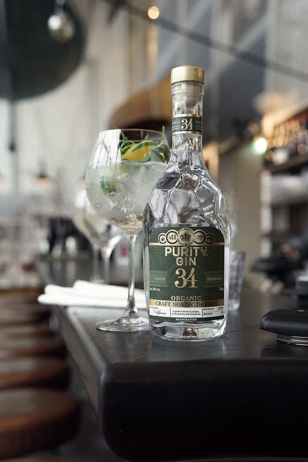Purity London Dry Organic 34 Gin 700 ml 43.0% 0.7L, Spirits