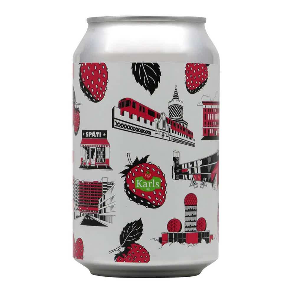 BRLO Berlin Jam Erdbeer Berliner Weisse Dose 0,33l 3.5% 0.33L, Beer