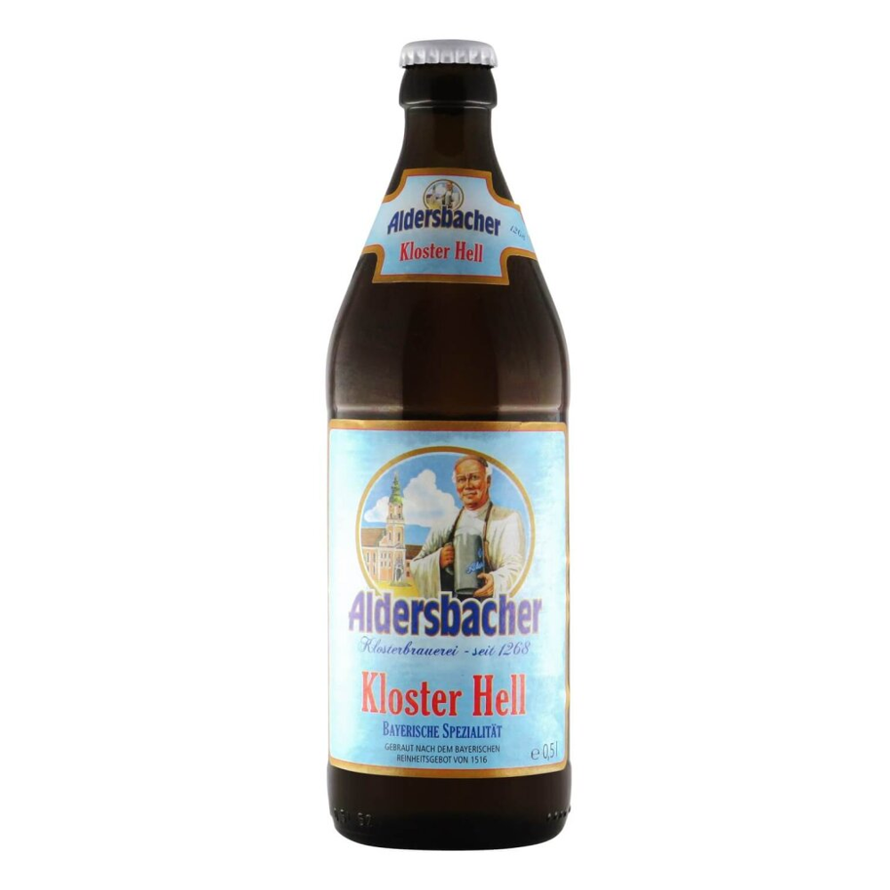 Aldersbacher Kloster Hell 0,5l 4.9% 0.5L, Beer