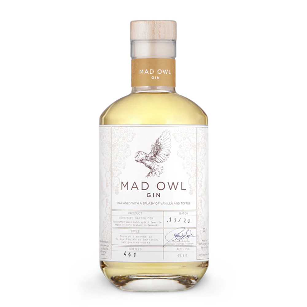 MAD OWL GIN - OAK AGED 47.5% 0.5L, Spirits