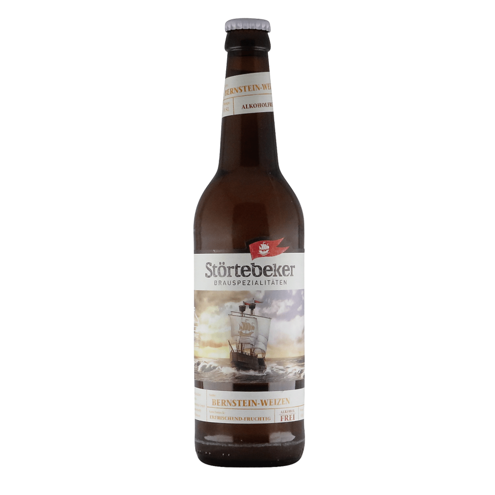 Störtebeker BIO Bernstein Weizen alkoholfrei 0,5l 0.5% 0.5L, Beer