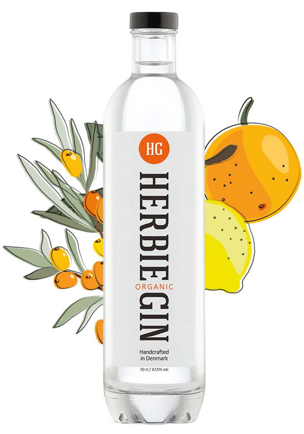 Herbie Organic Gin 37.5% 0.7L, Spirits
