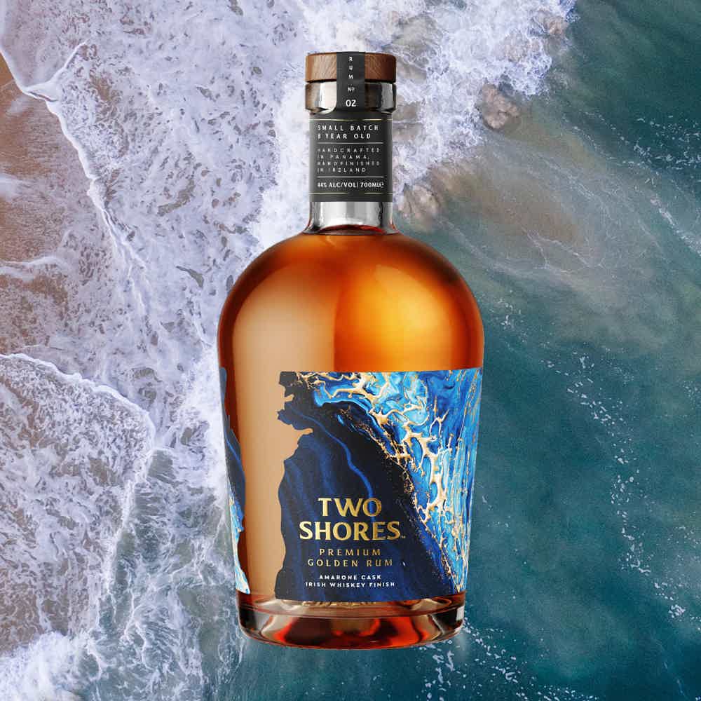 Two Shores Rum Amarone Cask Irish Whiskey Finish 44.0% 0.7L, Spirits