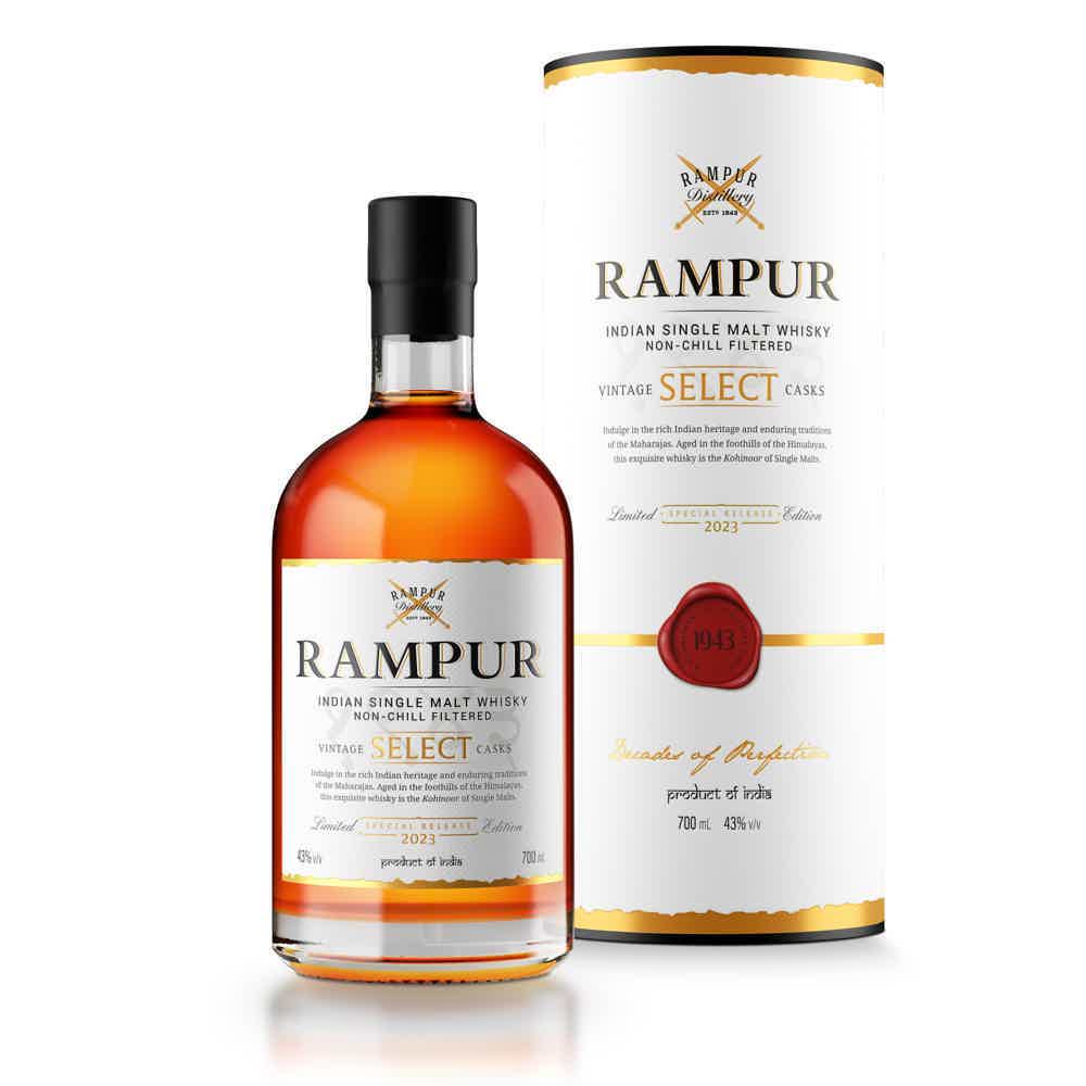 Rampur Select 2023 Edition 43.0% 0.7L, Spirits