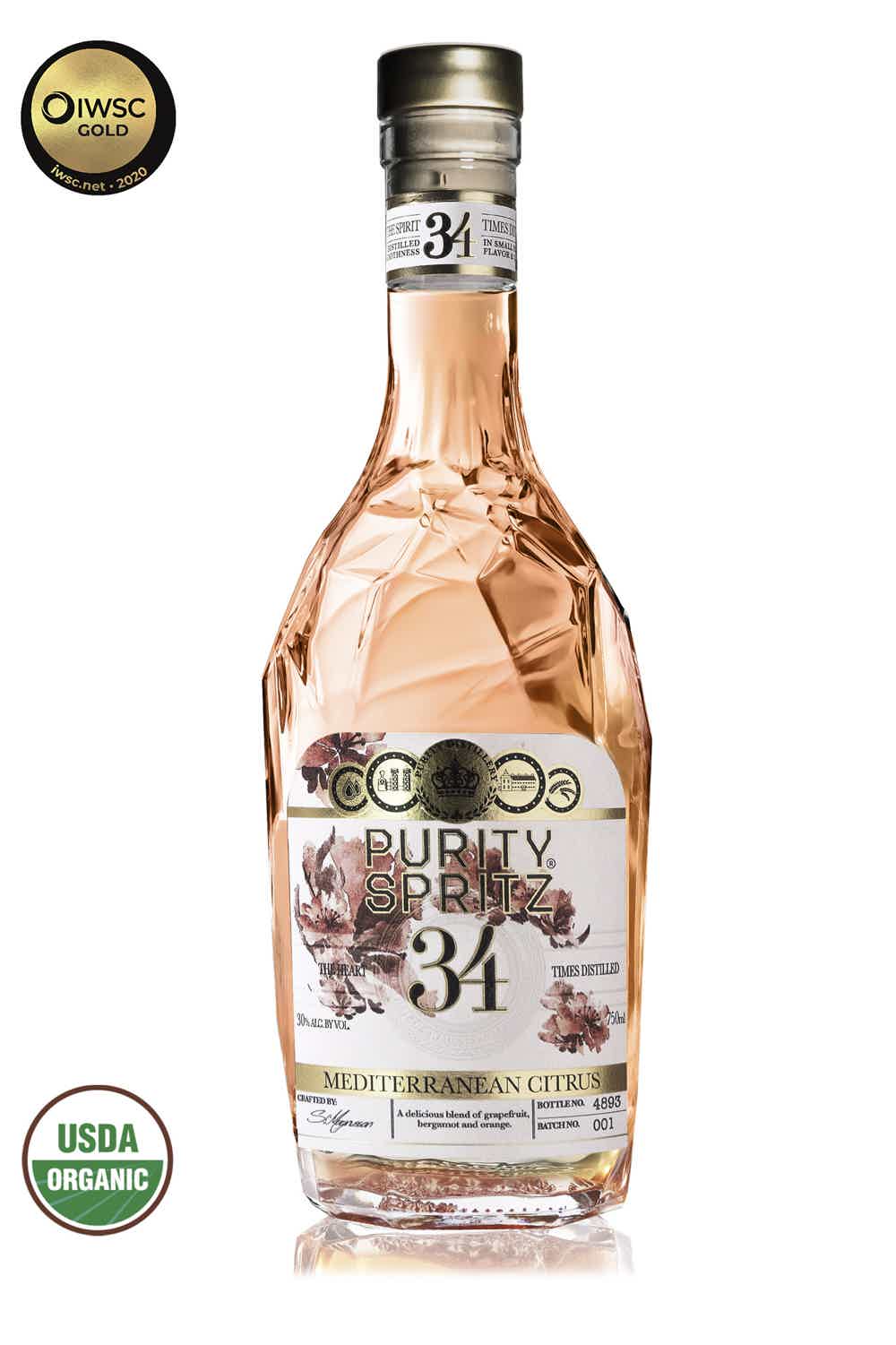 Purity Mediterranean Citrus Flavored Vodka 700 ml 30.0% 0.7L, Spirits