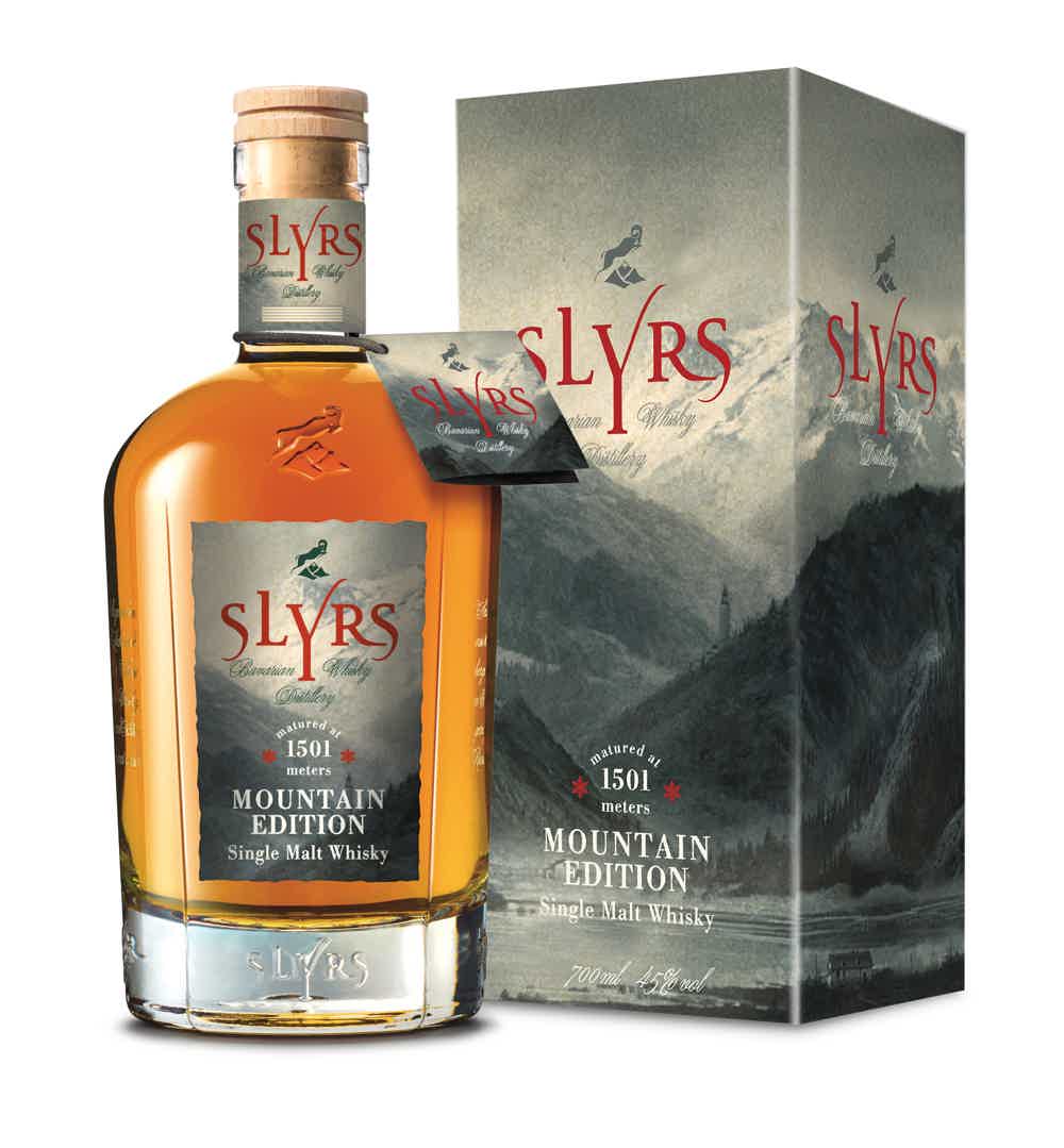 SLYRS Single Malt Whisky Mountain Edition 45% vol. 45.0% 0.7L, Spirits