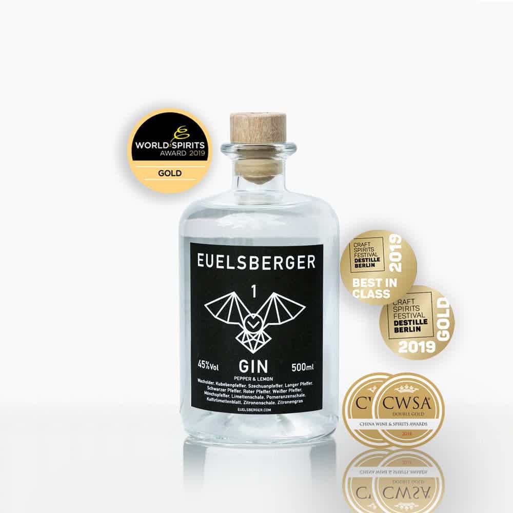 Euelsberger - Gin #1 PEPPER & LEMON 45.0% 0.5L, Spirits