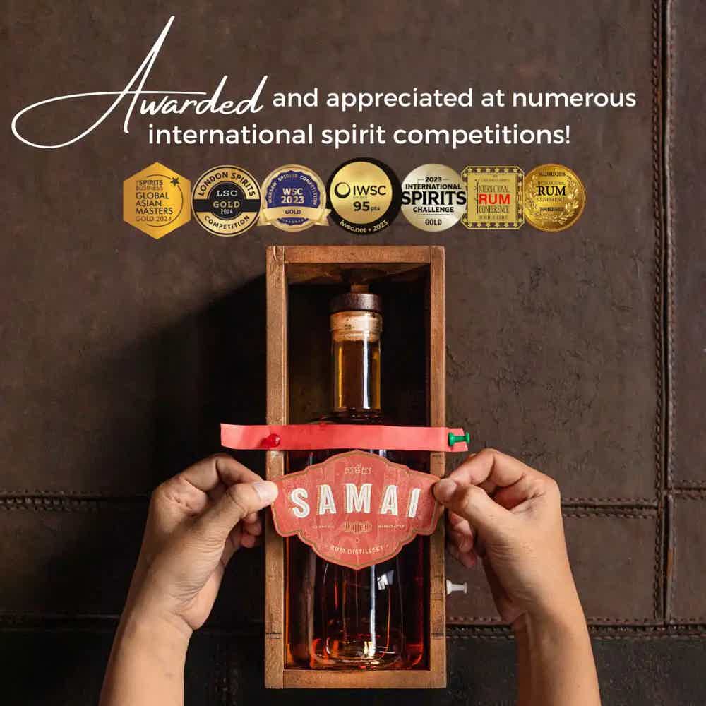 Samai Kampot Pepper Rum 0,7l 41.0% 0.7L, Spirits