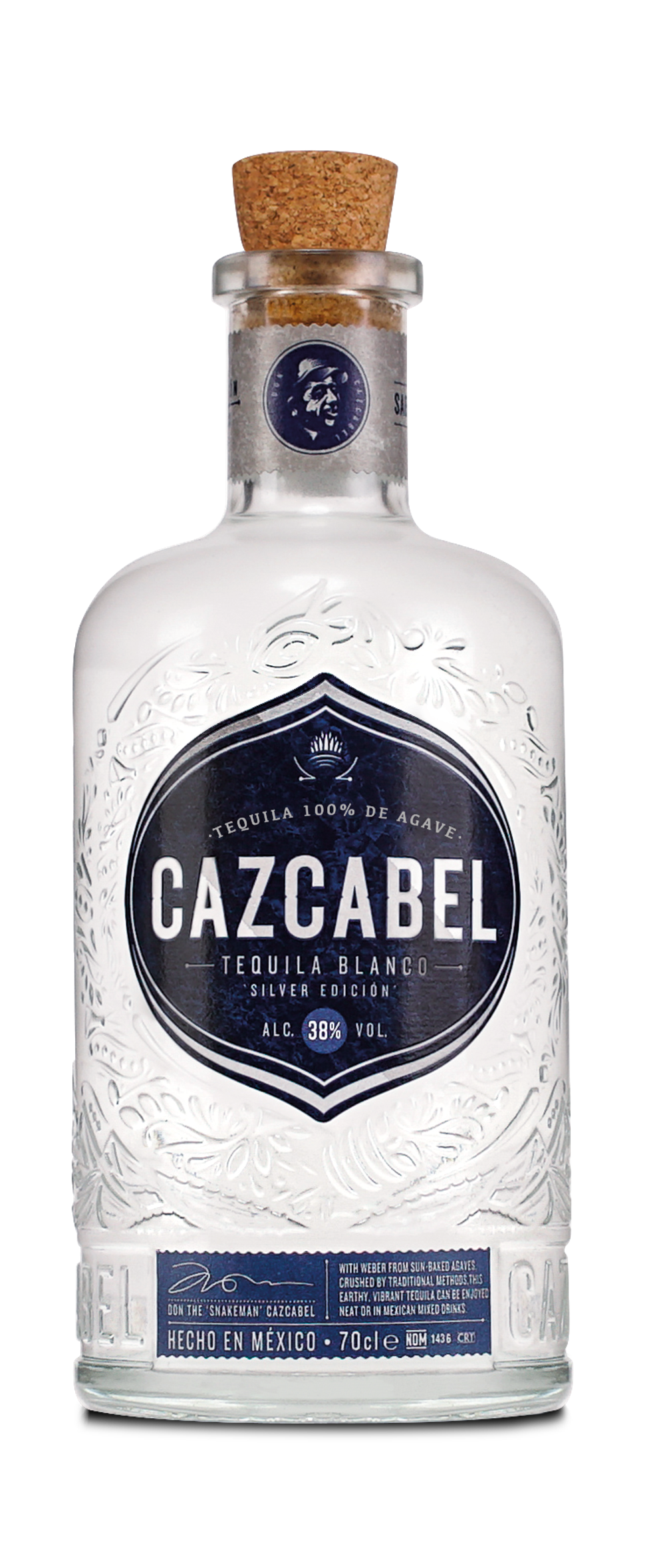 Cazcabel Tequila Blanco 38.0% 0.7L, Spirits