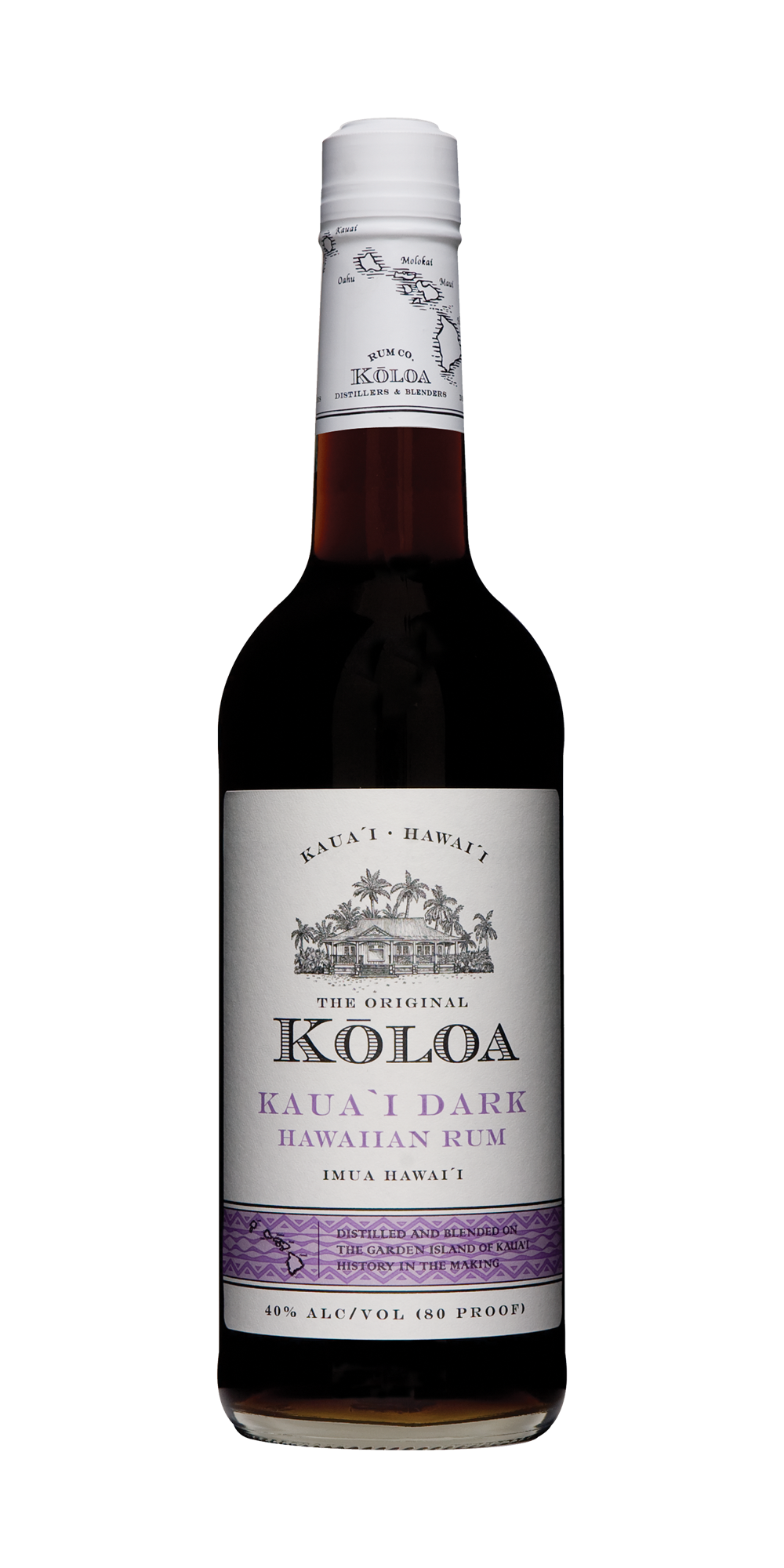 Koloa - Kaua'i Dark 40.0% 0.7L, Spirits