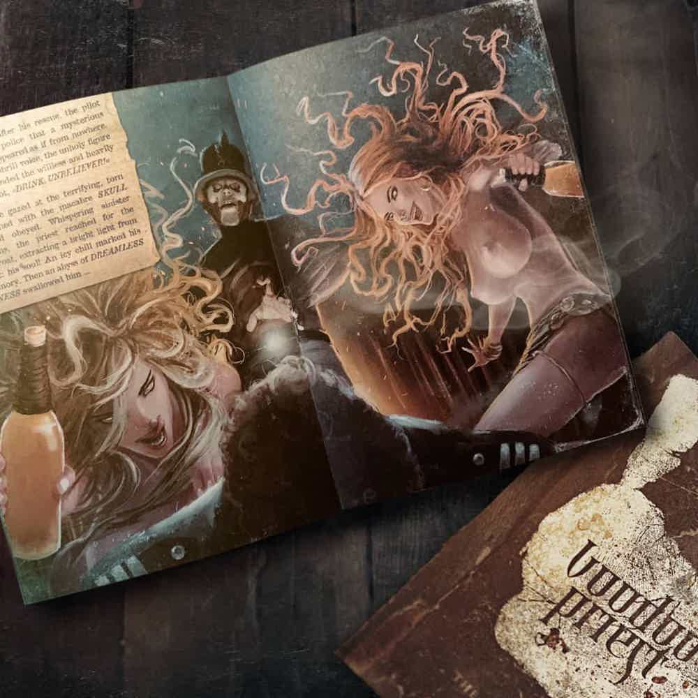 Voodoo Priest Bundle: Voodoo Priest Präsent, Voodoo Priest Talisman Glas