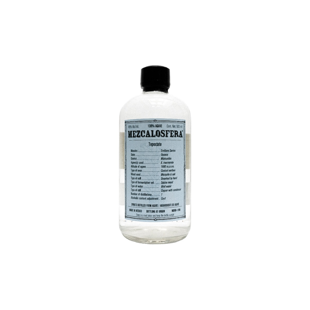 MEZCALOSFERA 2023 TEPEXTATE - EMELIANO SANTOS | 500 ML (L01-23) 48.0% 0.5L, Spirits