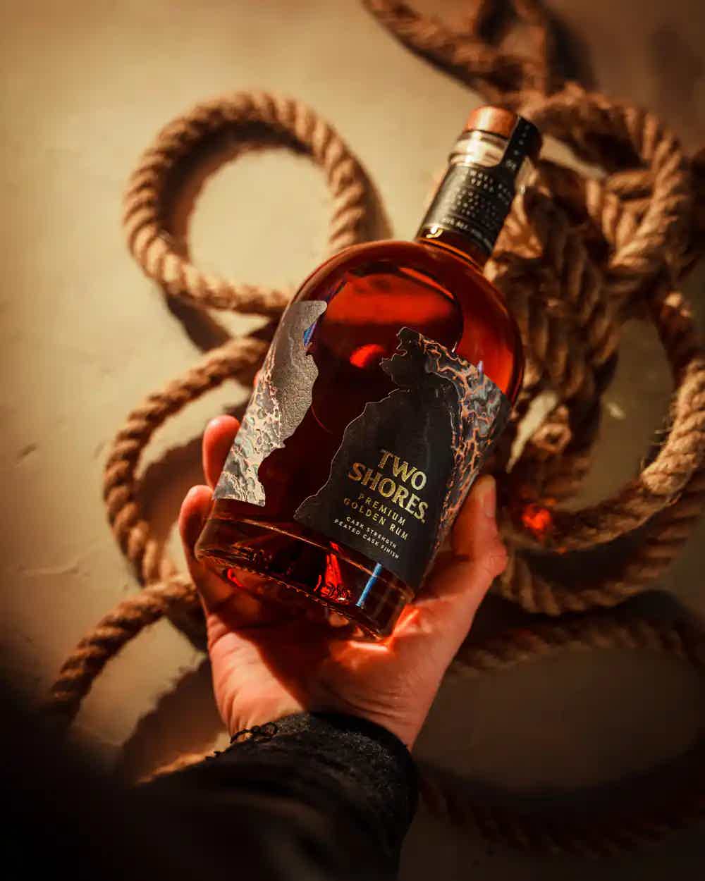 Two Shores Rum Cask Strength Peated Cask Finish 65.0% 0.7L, Spirits