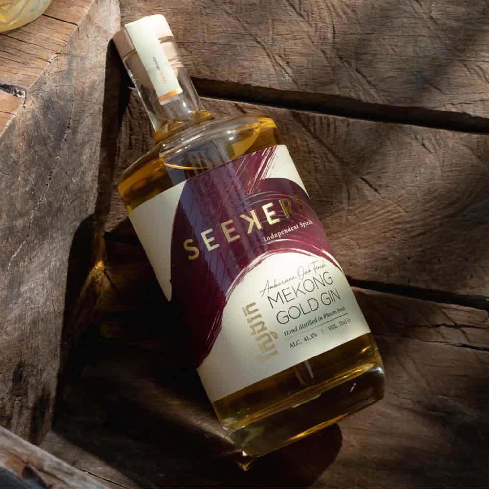 SEEKERS MEKONG GOLD GIN 41.3% 0.7L, Spirits