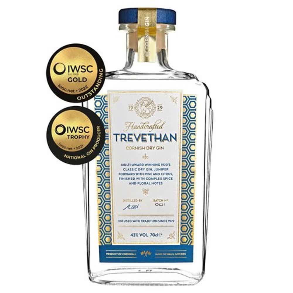 TREVETHAN CORNISH GIN 70CL 43.0% 0.7L, Spirits