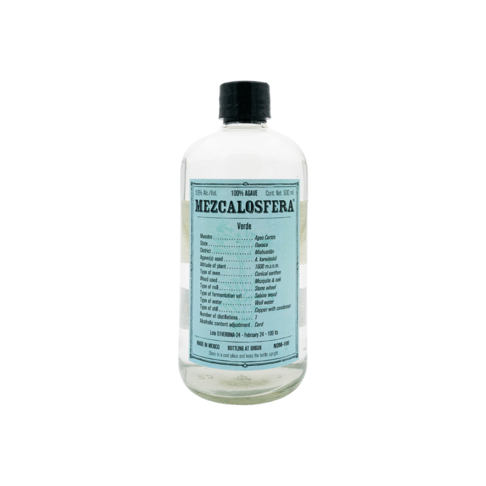 MEZCALOSFERA Verde 2024 | 500ml 53.0% 0.5L, Spirits