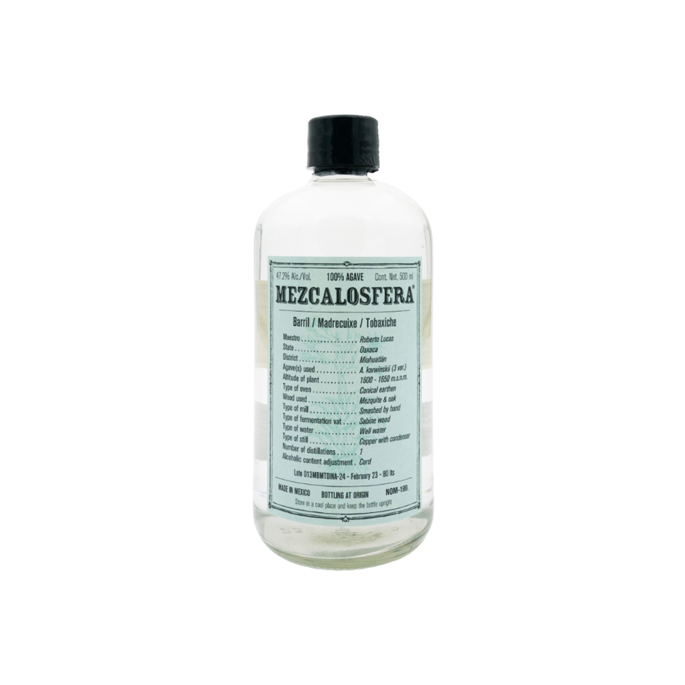 MEZCALOSFERA Barril - Madrecuixe - Tobaxiche | 500ml 47.2% 0.5L, Spirits