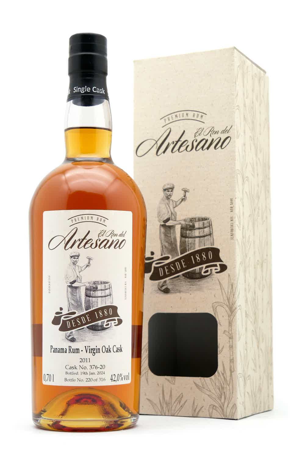 Virgin Oak Cask 2011 42%vol - Artesano Rum Panama 42.0% 0.7L, Spirits