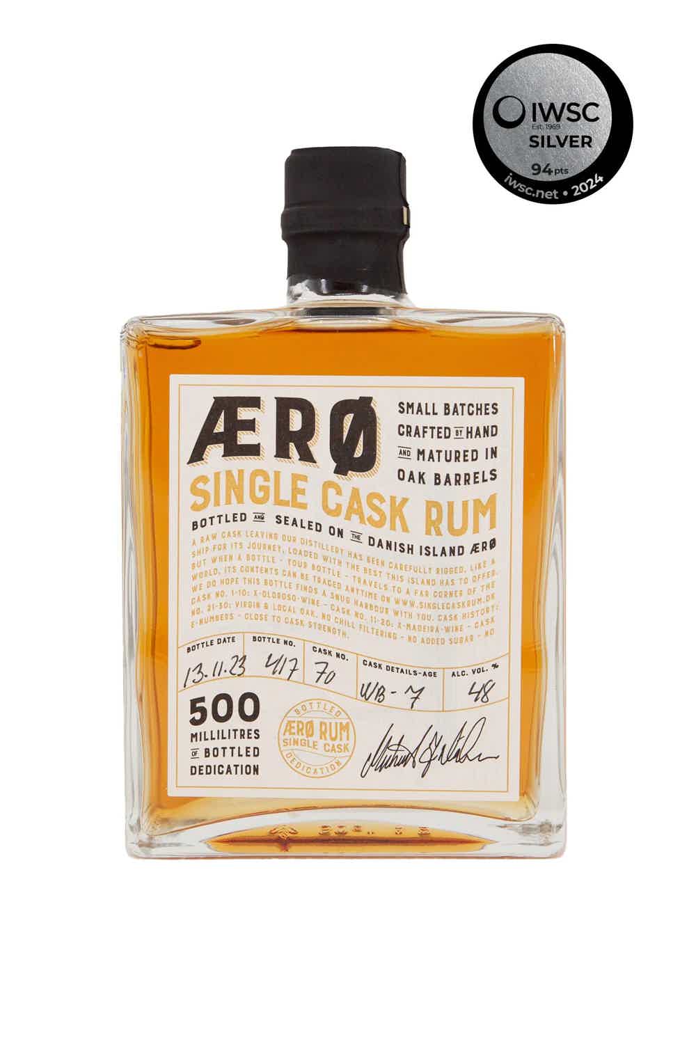 Single Cask Rum (IWSC Silver) 48.0% 0.5L, Spirits