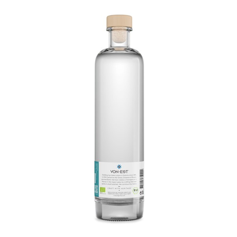 VON EST® Nordik, Organic Craft Dry Gin - 500ml bottle 45.0% 0.5L, Spirits