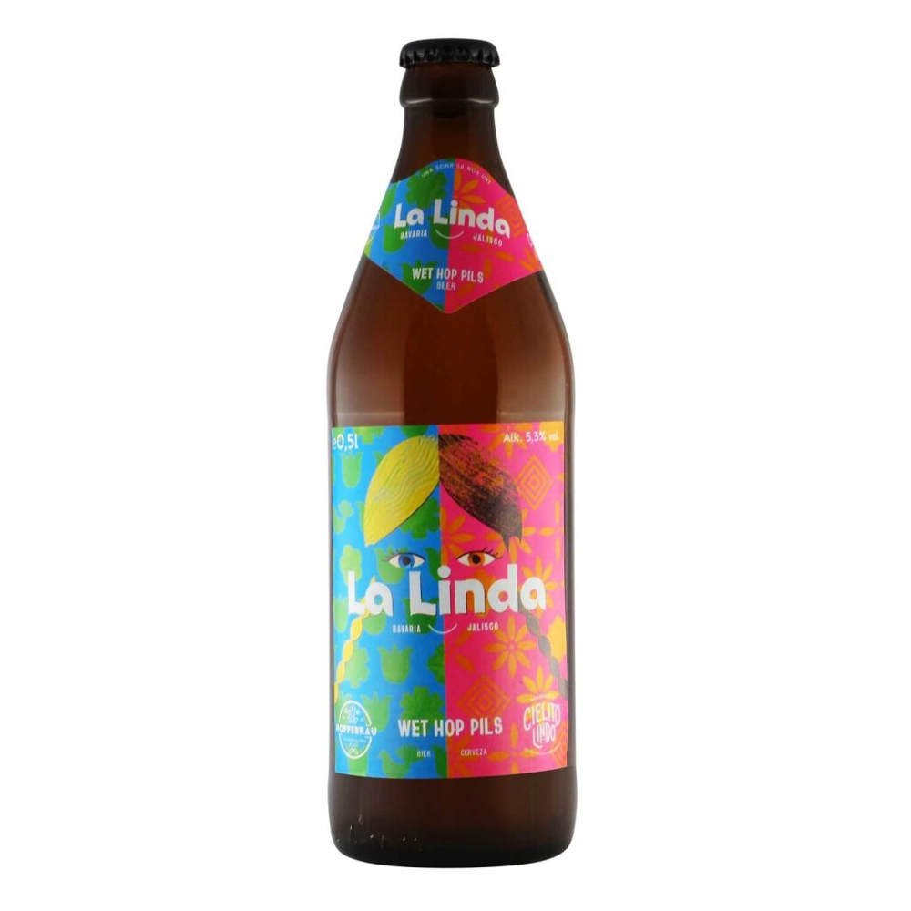 Hoppebräu x Cielito Lindo Wet Hop Pils "La Linda" 0,5l 5.3% 0.5L, Beer